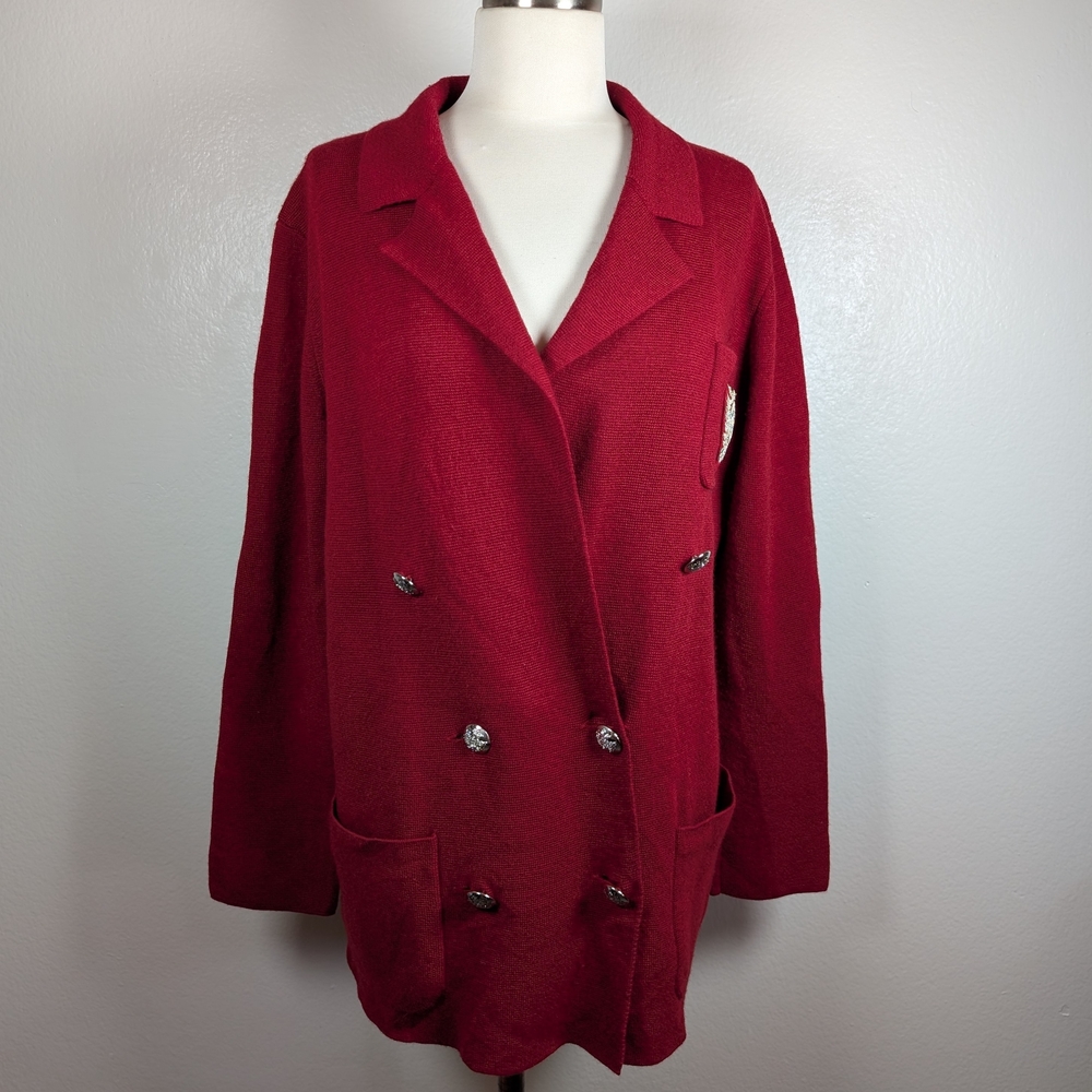 Lauren Ralph Lauren Double Breasted Knit Blazer